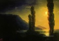 Noche de luna cerca de Yalta 1863 Romántico Ivan Aivazovsky ruso
